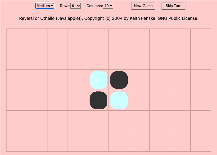 Reversi screenshot